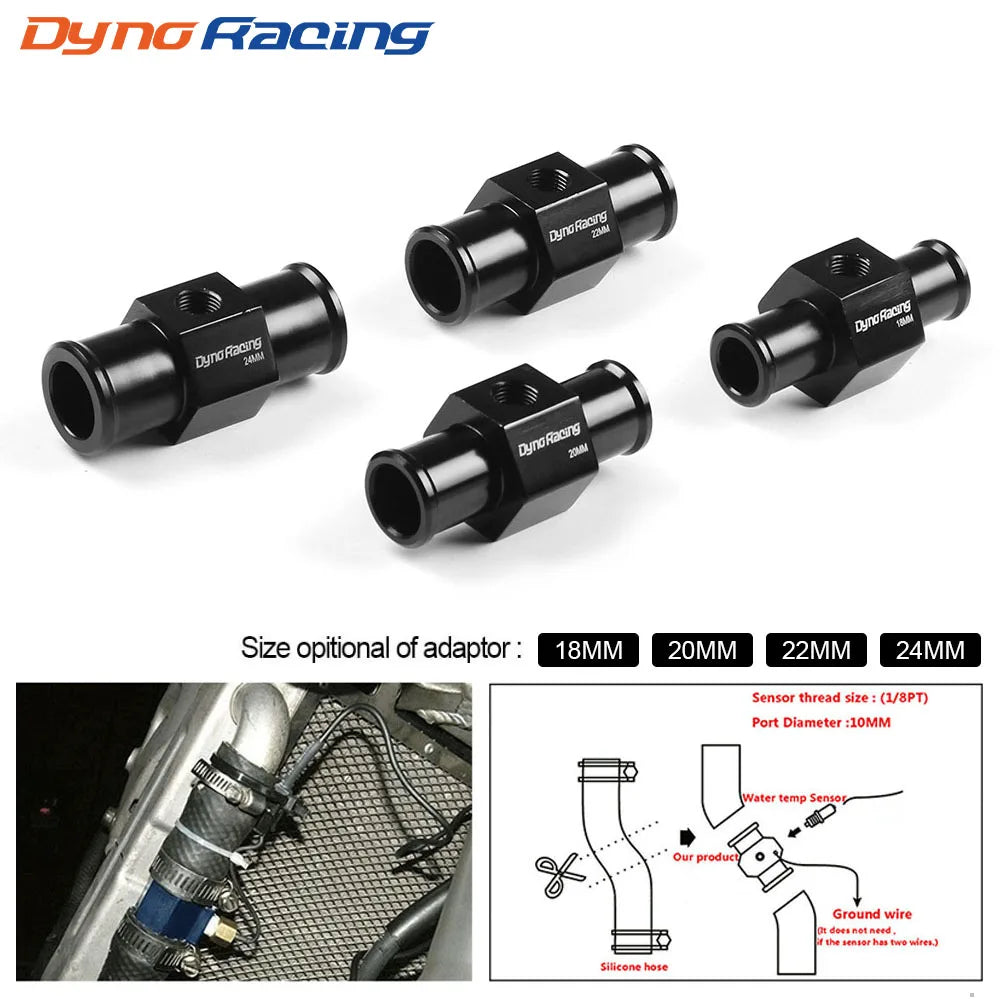 Water Temp Joint Pipe Sensor 40mm 38mm 36mm 34mm 32mm 30mm 28mm Hose Adapter