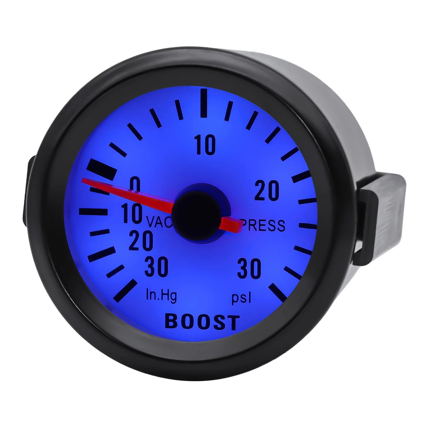 AD Universal 52mm Bar Blue Led Light Pressure Turbo Boost Gauge Meter With Sensor 、Holder 12V Boost sensor Car Accessories