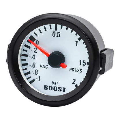 AD Universal 52mm Bar Blue Led Light Pressure Turbo Boost Gauge Meter With Sensor 、Holder 12V Boost sensor Car Accessories