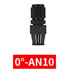 PTFE AN6/8/10 Swivel Hose Ends 0/45/90/120°Anodized Aluminum Reusable Fittings with FKM Seals for Oil Fuel Lines Red/Black
